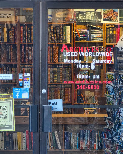 Front entrance of Archives Books in Edmond, Oklahoma